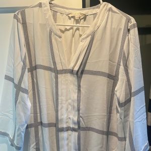 Like New 41 Hawthorn Black & White Blouse